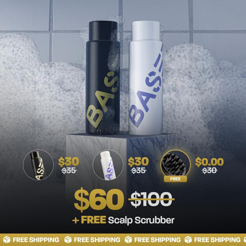 BASED Shower Duo | Shampoo + Conditioner | Deep Clean, Hydrates, Soothes Scalp, Boosts Volume | Fresh Peppermint | Premium Non-Toxic Formula | 12Oz Each