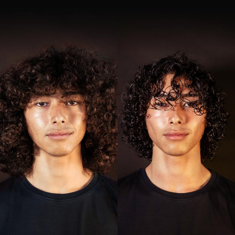 BASED Curly Duo: Premium Non-Toxic Curl Cream & Leave-In Conditioner Bundle - Defines Curls, Controls Frizz, Medium Hold with Agave & Silk Protein, Instant Hydration & Nourishment, No Harmful Chemicals