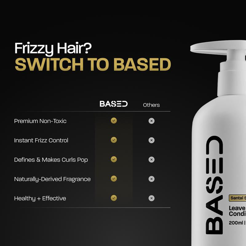 BASED Leave-In Conditioner | Instant Hydration & Anti-Frizz | Simple, Effective, BASED.