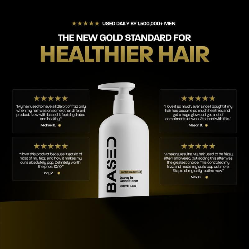 BASED Leave-In Conditioner | Instant Hydration & Anti-Frizz | Simple, Effective, BASED.